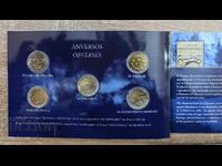 Lot 5 monede comemorative 2010 Argentina - în bancă