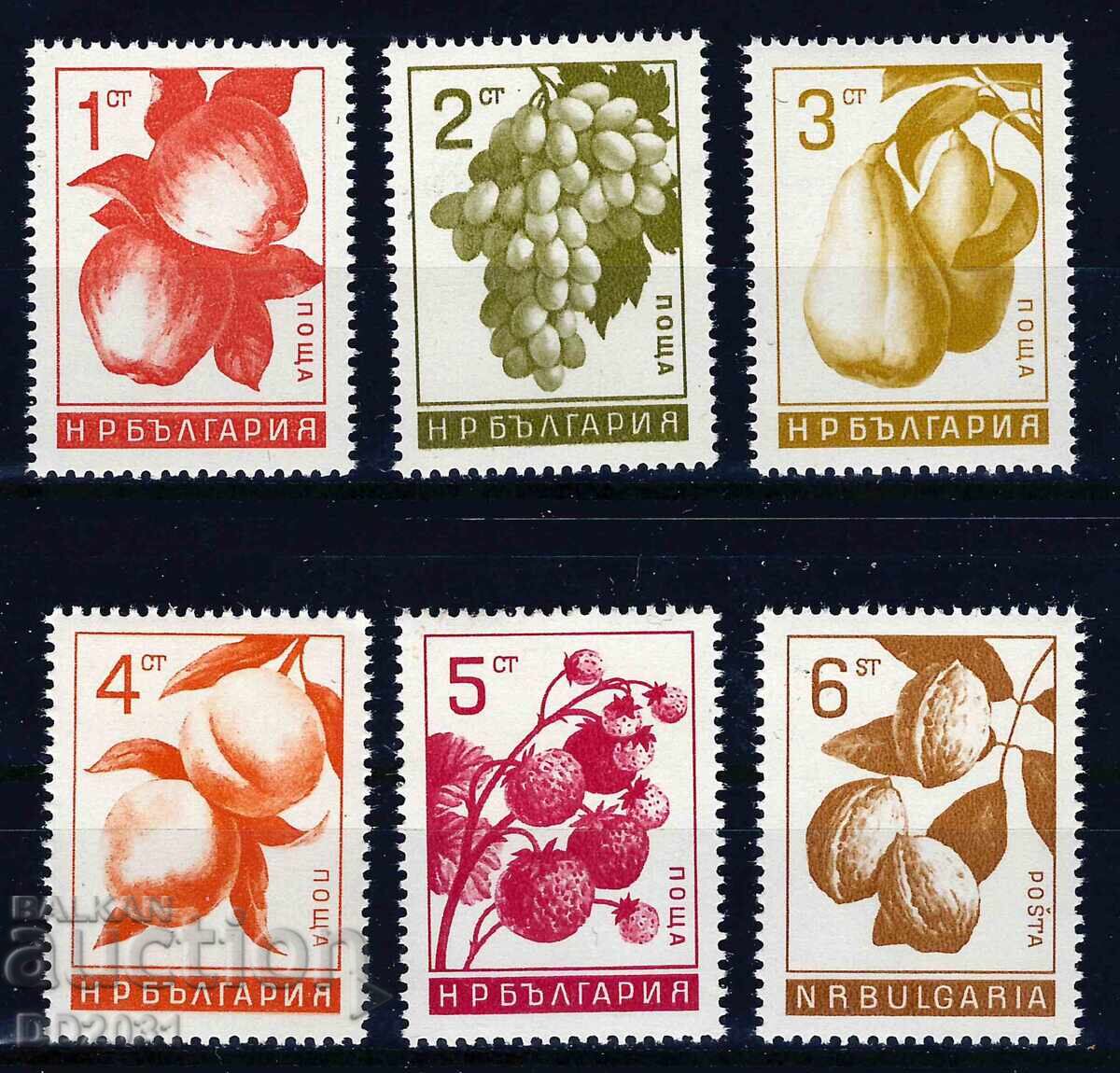 Bulgaria 1965 - Fruits MNH Bulgaria 1965 - Fruits MNH