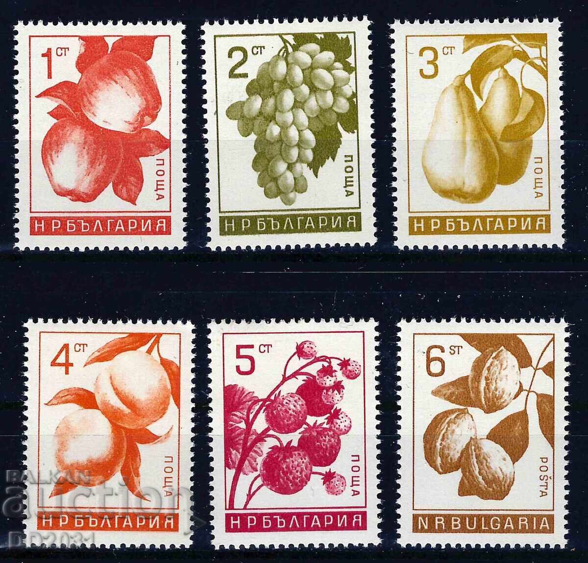 Bulgaria 1965 - fructe MNH Bulgaria 1965 - fructe MNH