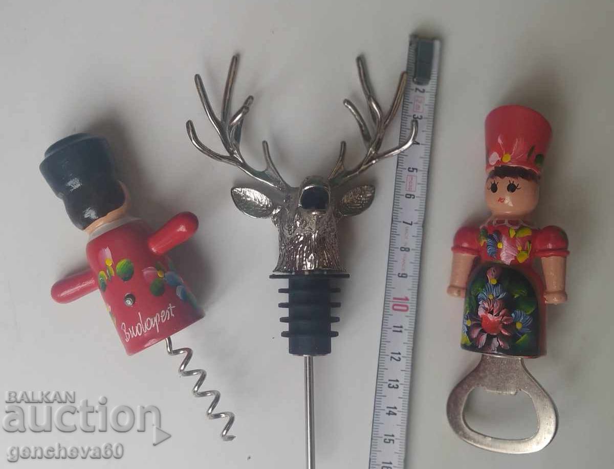 Beautiful set of corkscrew, bottle opener Budapest and etc - 7