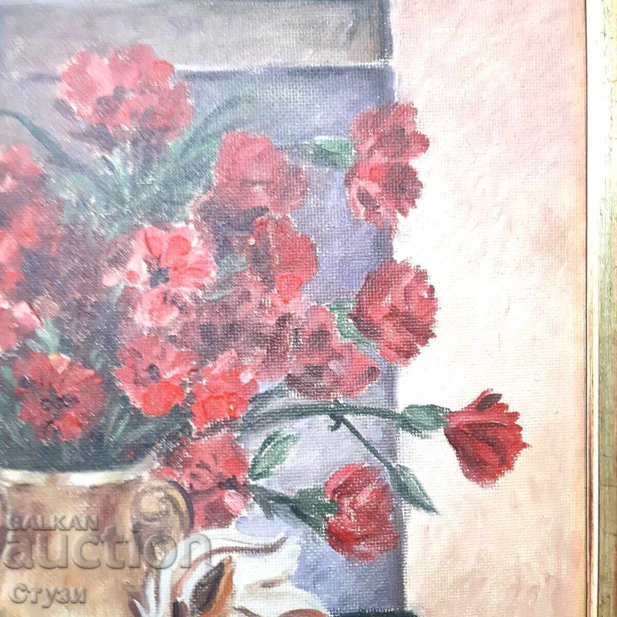 Livrarea Natură statică de Țvetan Pelov, ulei, 58x43cm