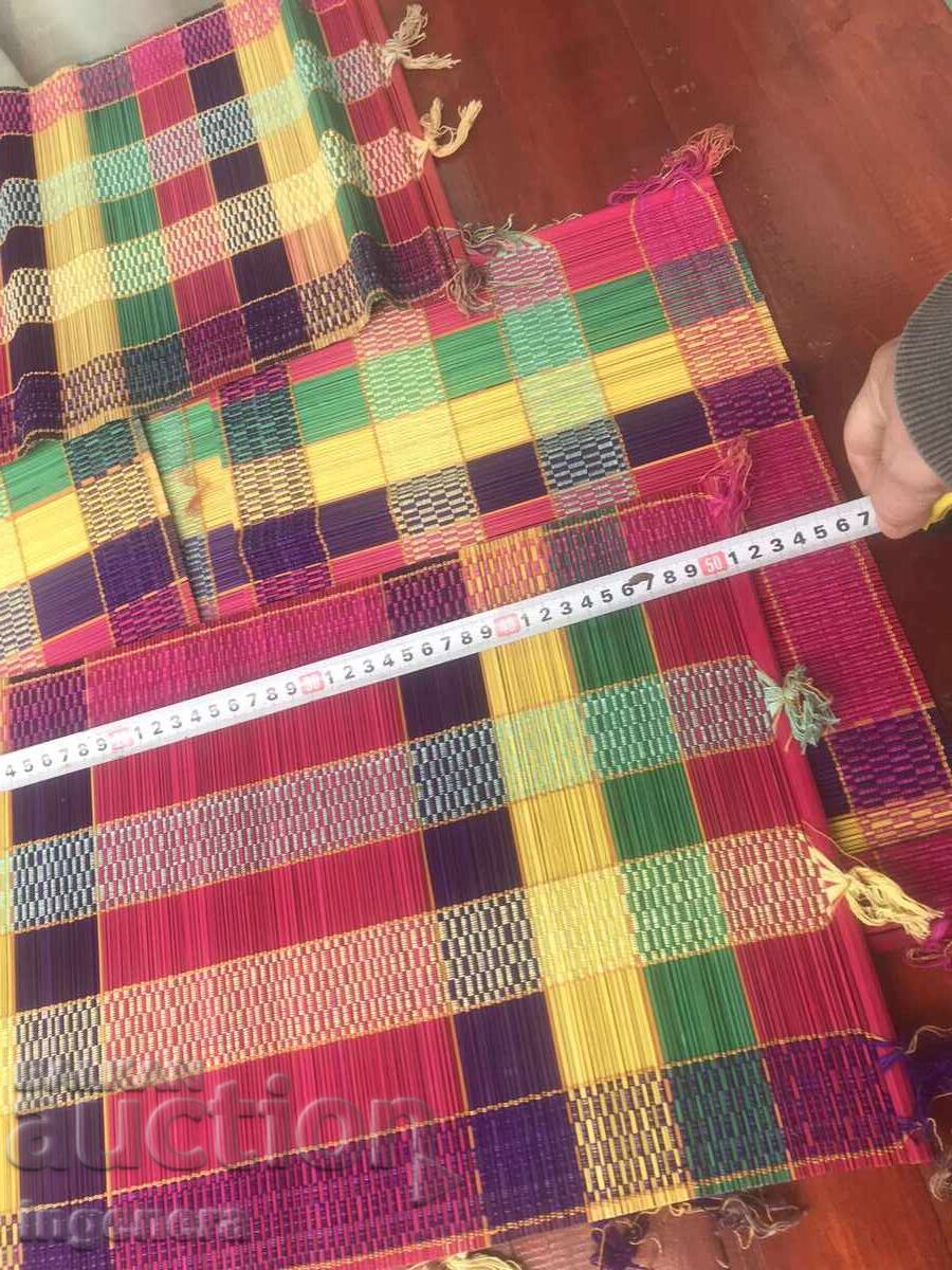 PLACEMATS FOR FOOD, WOVEN - 6 + 1 PIECES - 6 PLACEMATS FOR FOOD, WOVEN - 6 + 1 PIECES - 6