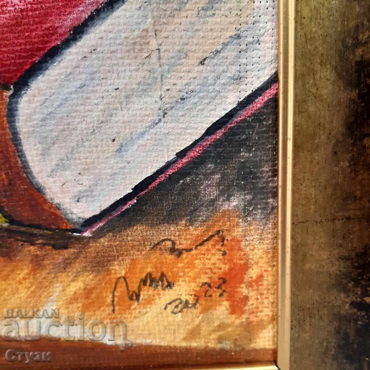 Tablou original "Natură statică", ulei, 50 x 50 cm - 6