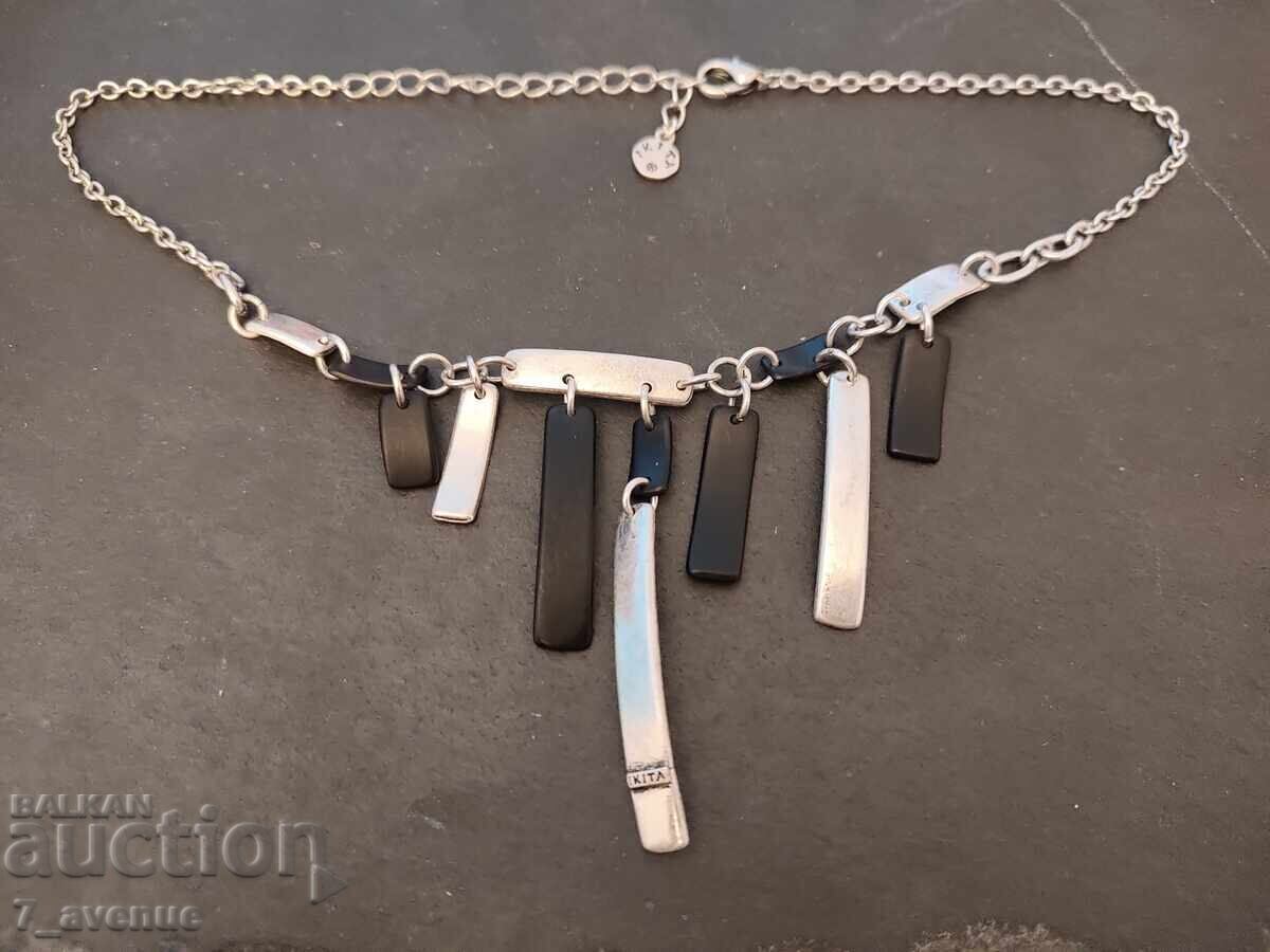 Necklace, IKITA, pendant, silver-plated ART, 28.03.2025 Necklace, IKITA, pendant, silver-plated ART, 28.03.2025