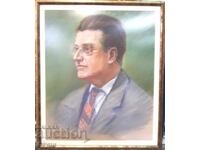 Portrait-Marin Georgiev (1912-2002), pastel, 55x45.3cm, cert