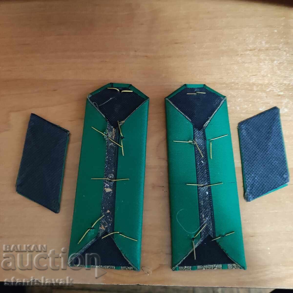 Shoulder boards of a Colonel from the Border Troops, model 1994-1997 with price 65.00 BGN | € 33.23 Shoulder boards of a Colonel from the Border Troops, model 1994-1997 with price 65.00 BGN | € 33.23