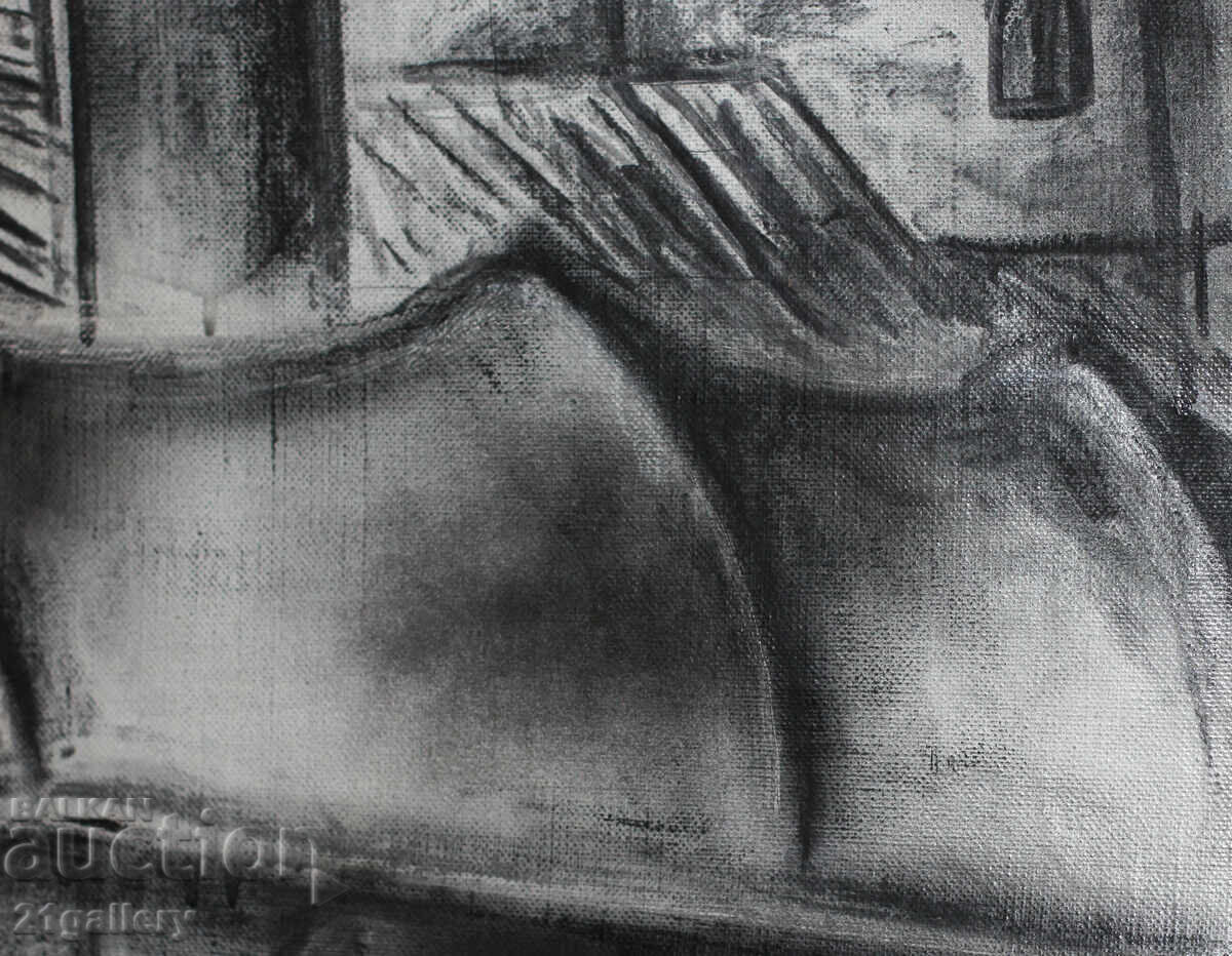 Lyuben Stoev (1939–2016) painting mixed media landscape - 5 Lyuben Stoev (1939–2016) painting mixed media landscape - 5