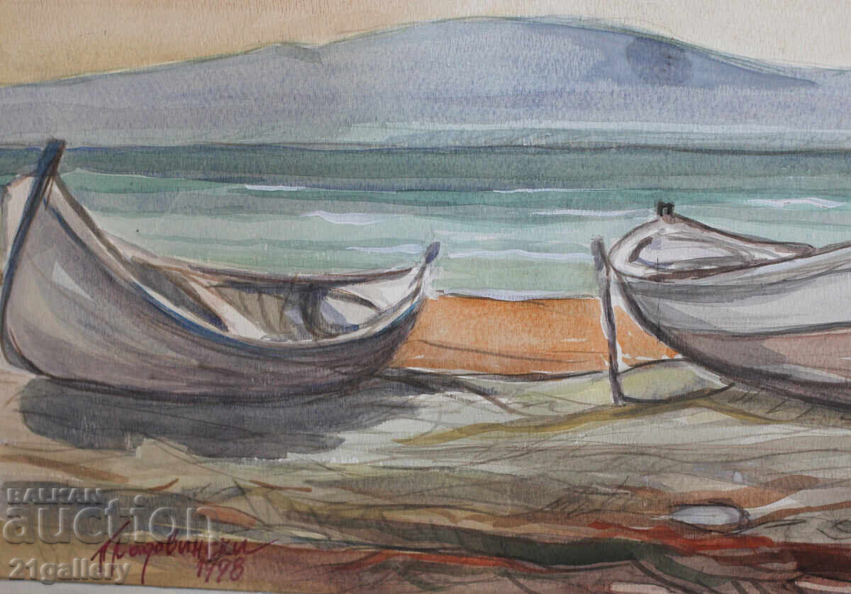 Петър Ладовински Морски пейзаж 1998г. - 5