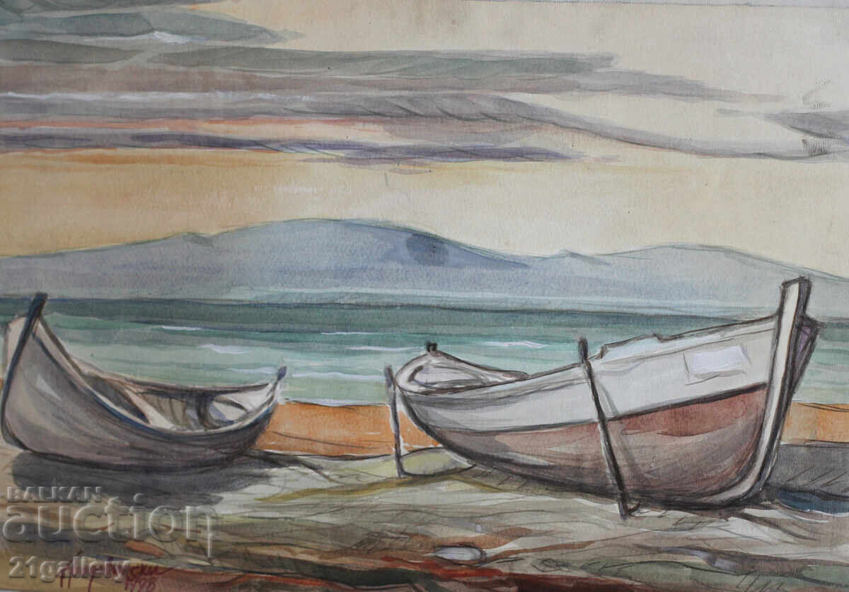 Петър Ладовински Морски пейзаж 1998г.