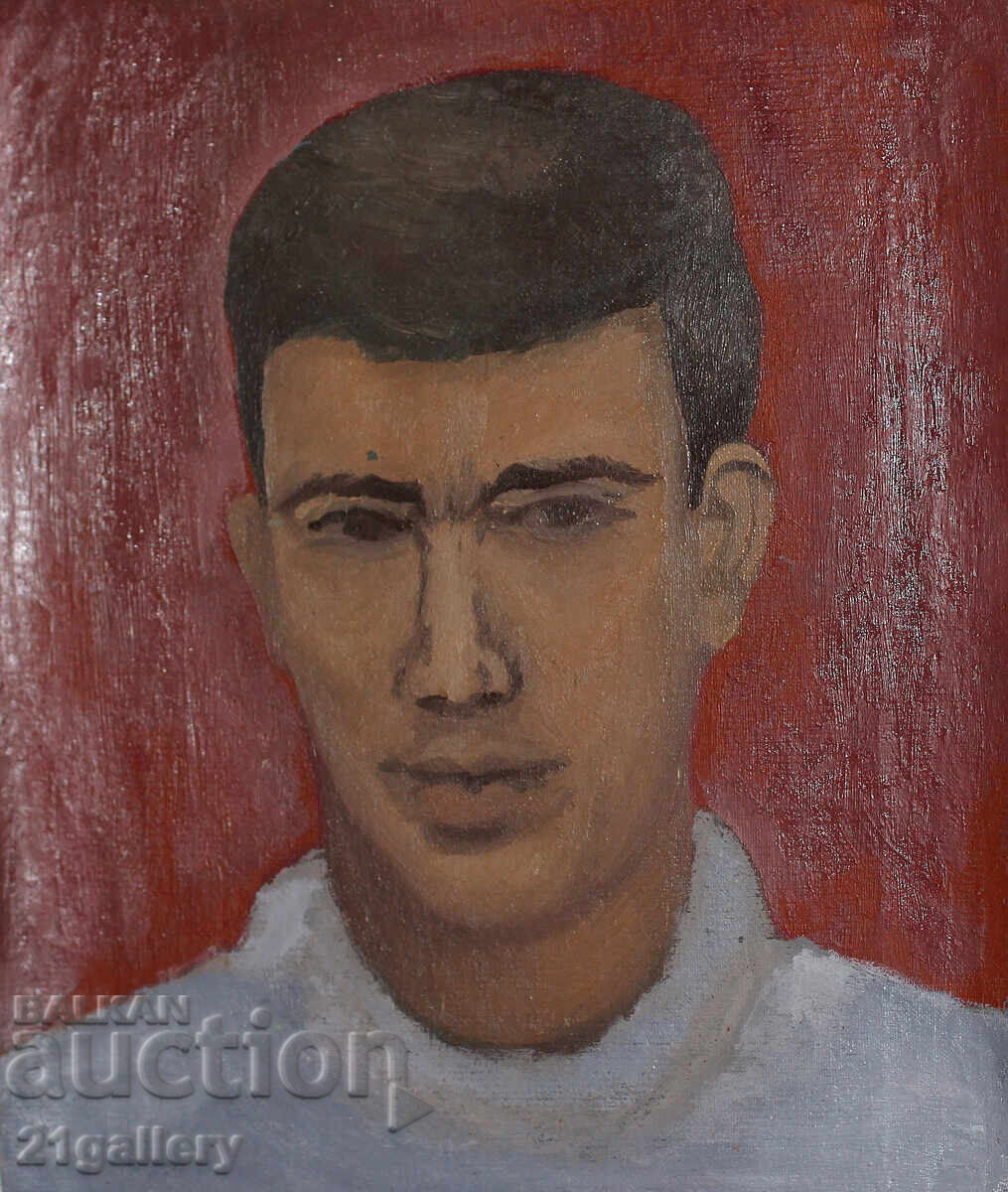 Tablou vechi, ulei pe pânză, portret Tablou vechi, ulei pe pânză, portret