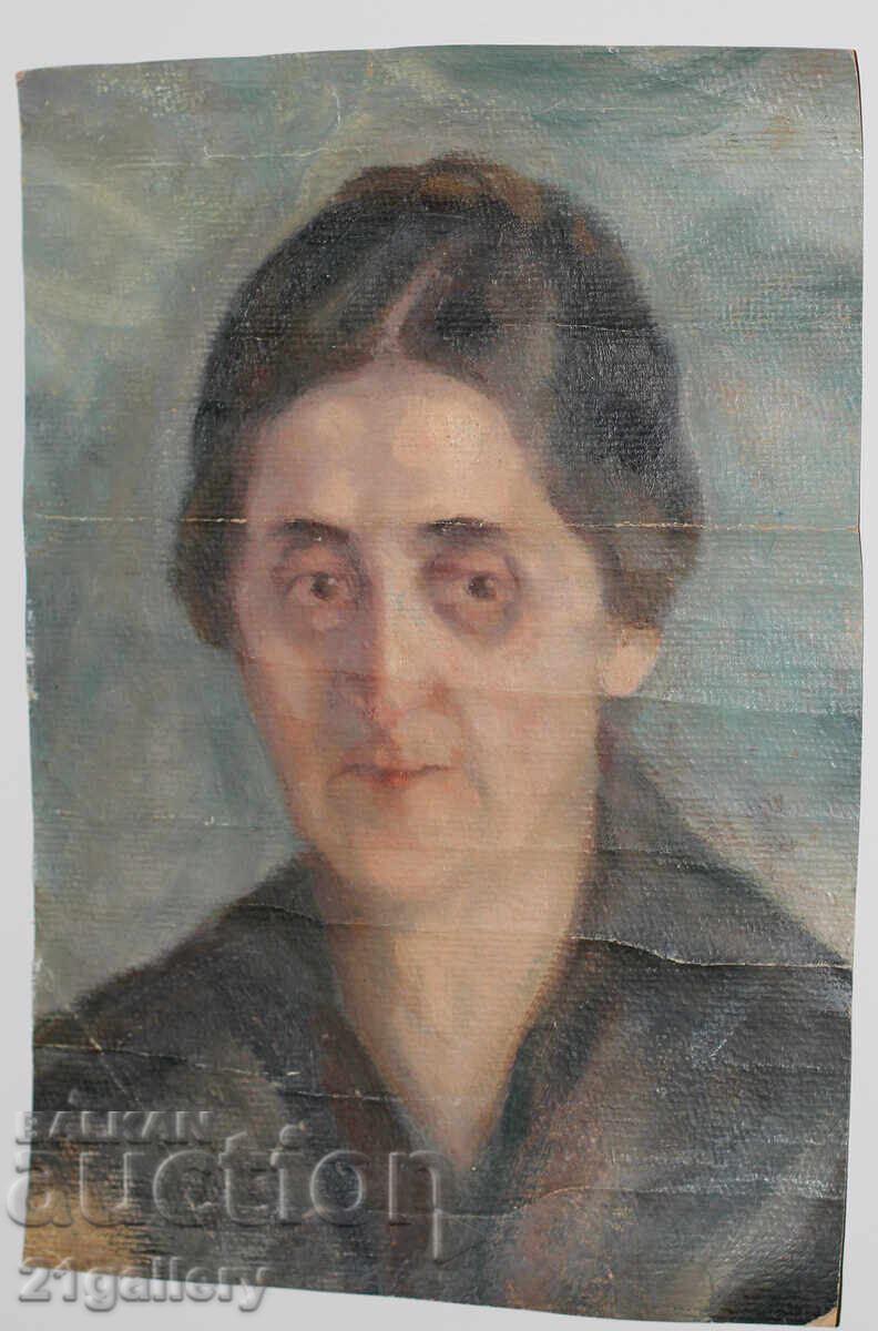 Licitație Tablou vechi, ulei pe pânză, portret Licitație Tablou vechi, ulei pe pânză, portret