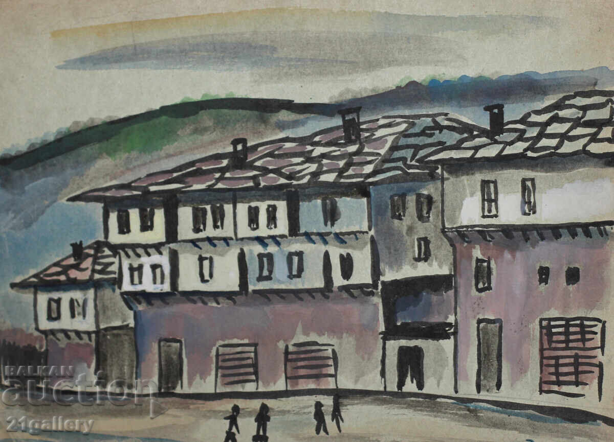 Zahari Savov (1944 - 2025) Landscape watercolor 1965 with price 250.00 BGN | € 127.82 Zahari Savov (1944 - 2025) Landscape watercolor 1965 with price 250.00 BGN | € 127.82