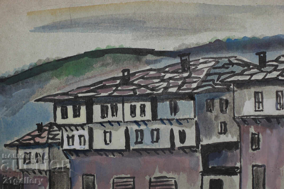 Delivery of Zahari Savov (1944 - 2025) Landscape watercolor 1965 Delivery of Zahari Savov (1944 - 2025) Landscape watercolor 1965