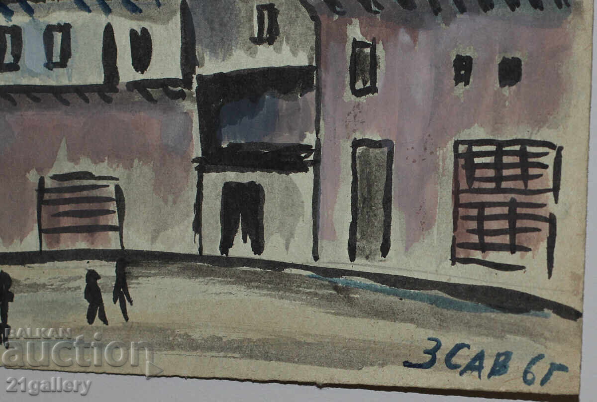 Zahari Savov (1944 - 2025) Landscape watercolor 1965 - 5 Zahari Savov (1944 - 2025) Landscape watercolor 1965 - 5