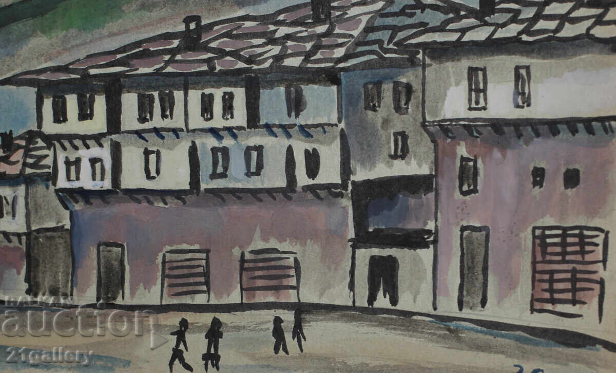 Zahari Savov (1944 - 2025) Landscape watercolor 1965 - 7 Zahari Savov (1944 - 2025) Landscape watercolor 1965 - 7