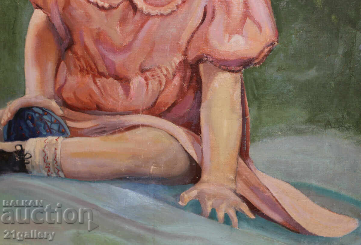 Doncho Vladkov Oil Painting Portrait Signed 1942 - 6 Doncho Vladkov Oil Painting Portrait Signed 1942 - 6