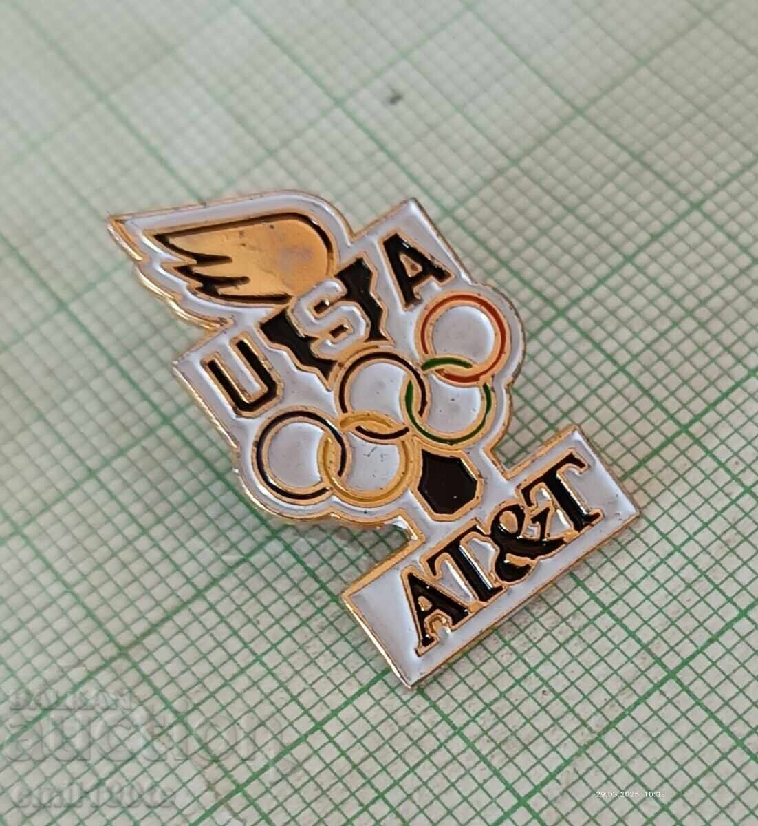 Auction Badge - Olympics USA - Advertisement Auction Badge - Olympics USA - Advertisement