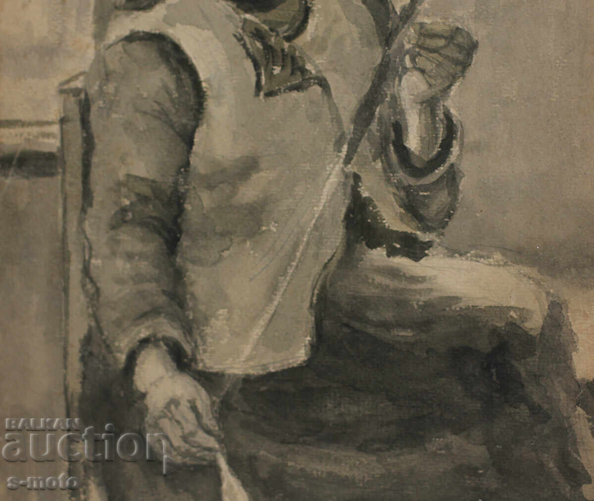 Λιούμπεν Πράσκοφ (1931–2007) ακουαρέλα πορτρέτο 1955 - 5