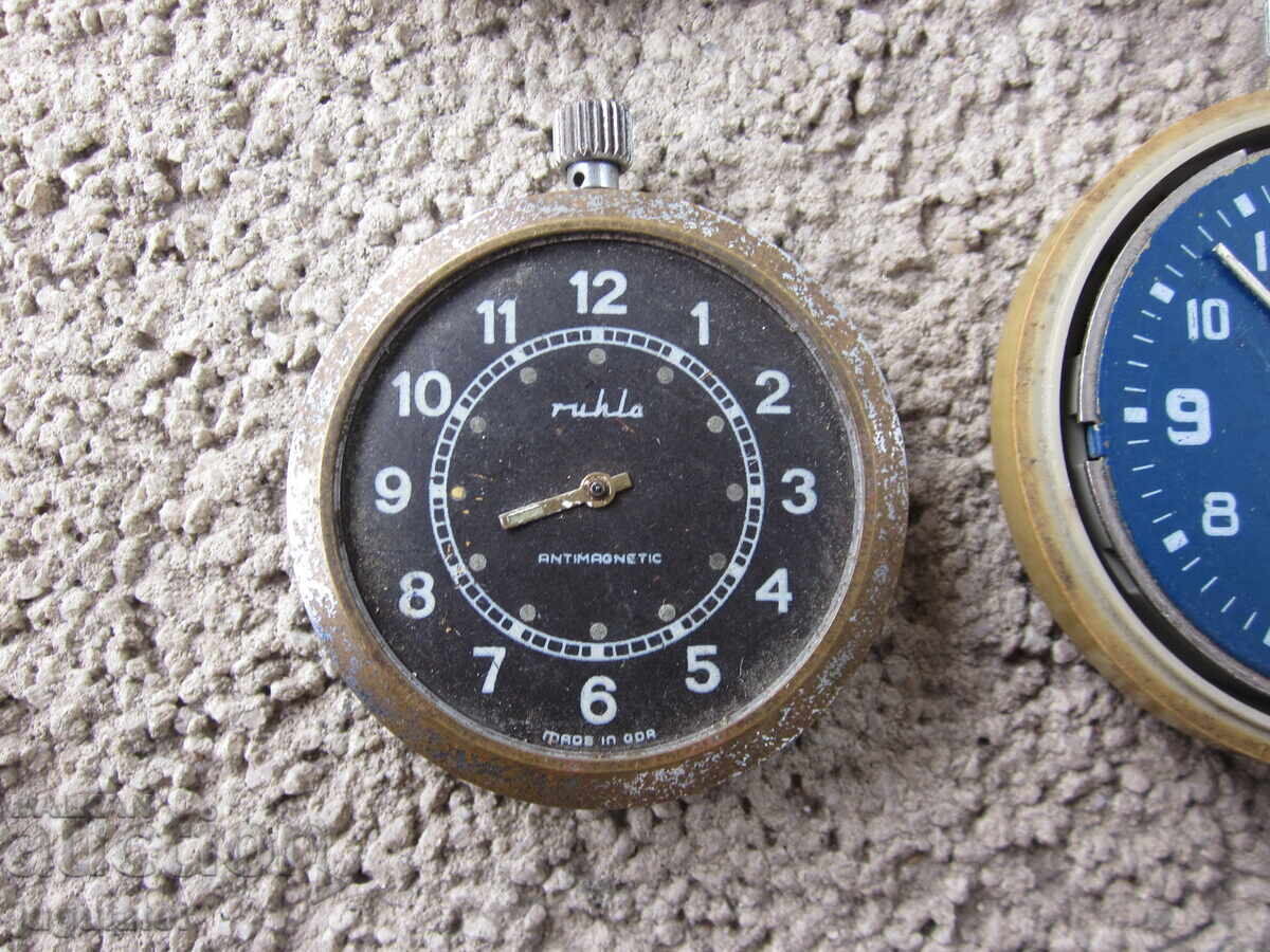 Auction  UMF RUHLA lot of four pocket watches, watches for parts
