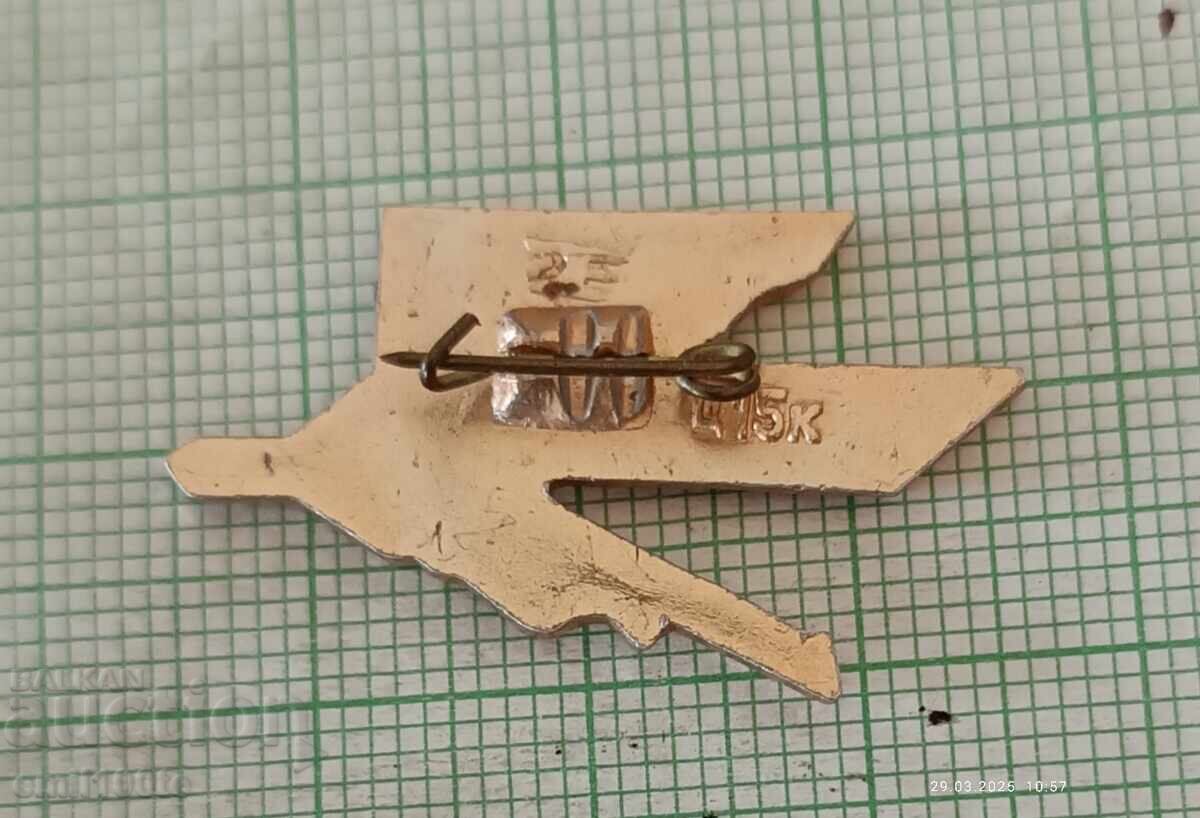 Значка- Авиация самолет Бориспол - 5 Значка- Авиация самолет Бориспол - 5