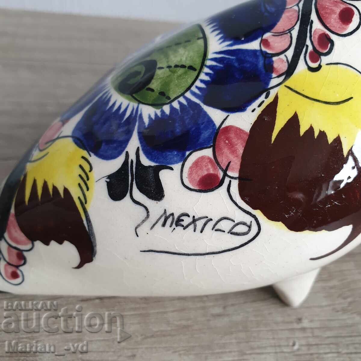 Rață mexicană din porțelan, pictată manual cu preț 50.00 BGN | € 25.56