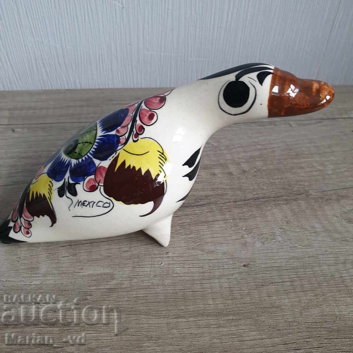 Licitație Rață mexicană din porțelan, pictată manual