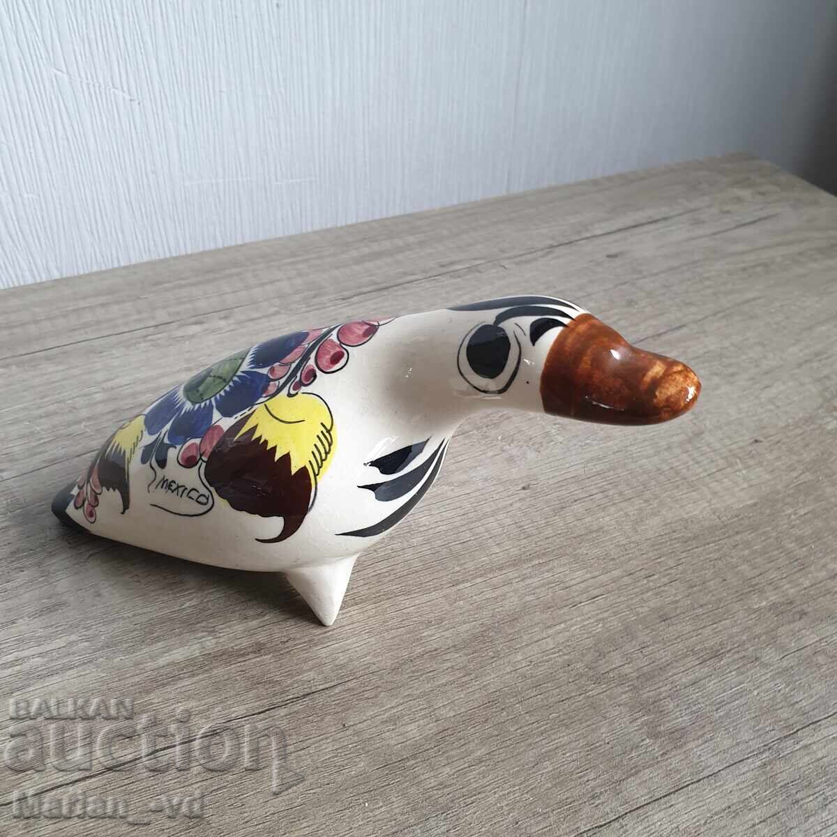 Rață mexicană din porțelan, pictată manual - 6