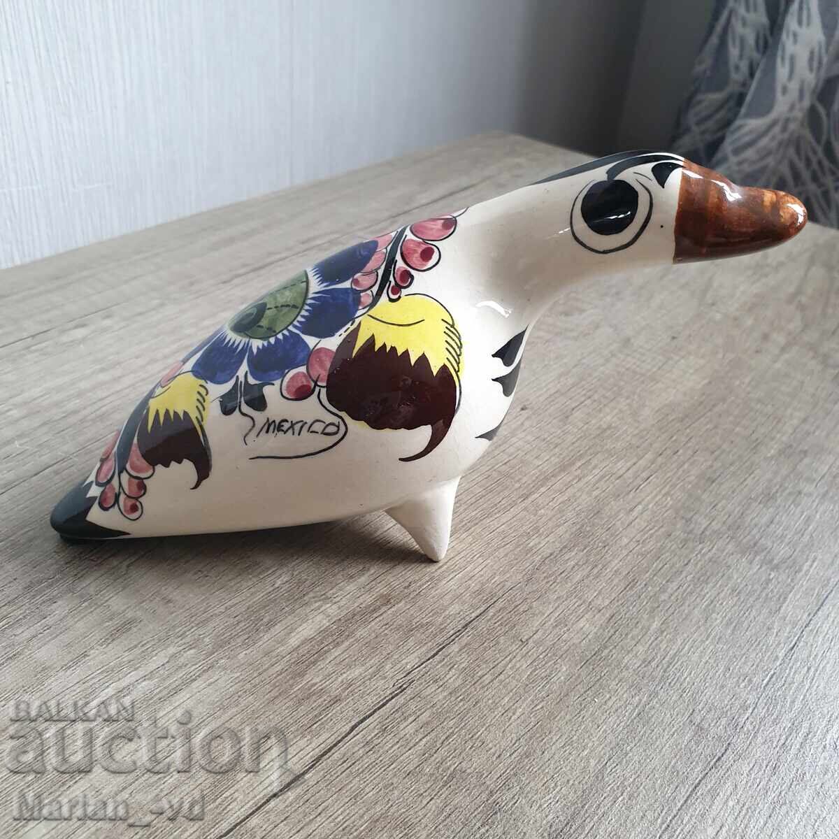 Rață mexicană din porțelan, pictată manual - 7