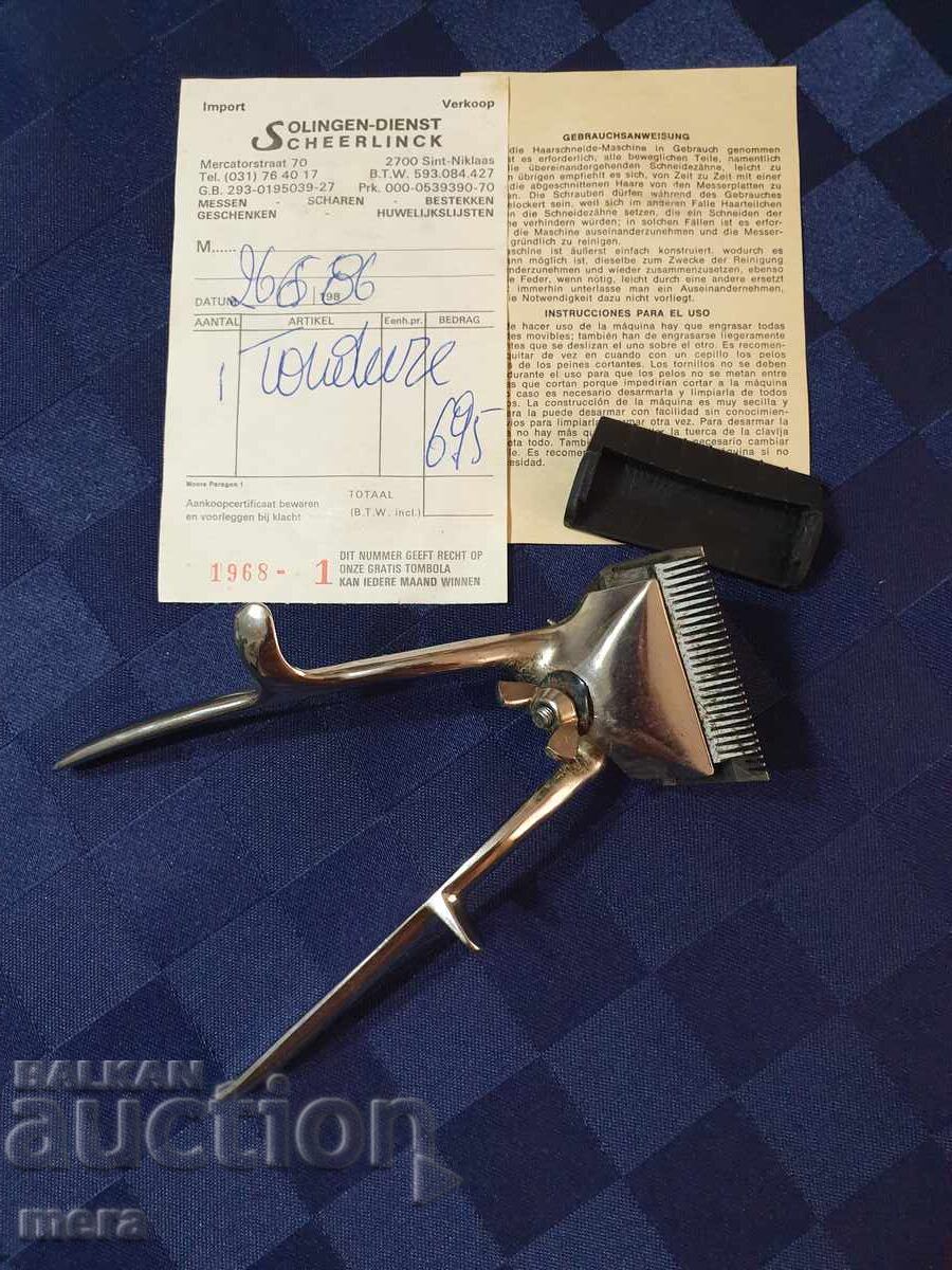 Auction Antique Solingen Handheld Hair Clipper Auction Antique Solingen Handheld Hair Clipper