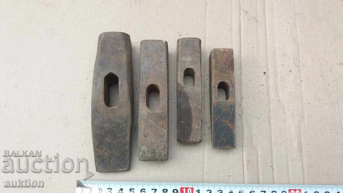 Auction  SET OF 4 DIFFERENT HAMMERS, HAMMER HEADS