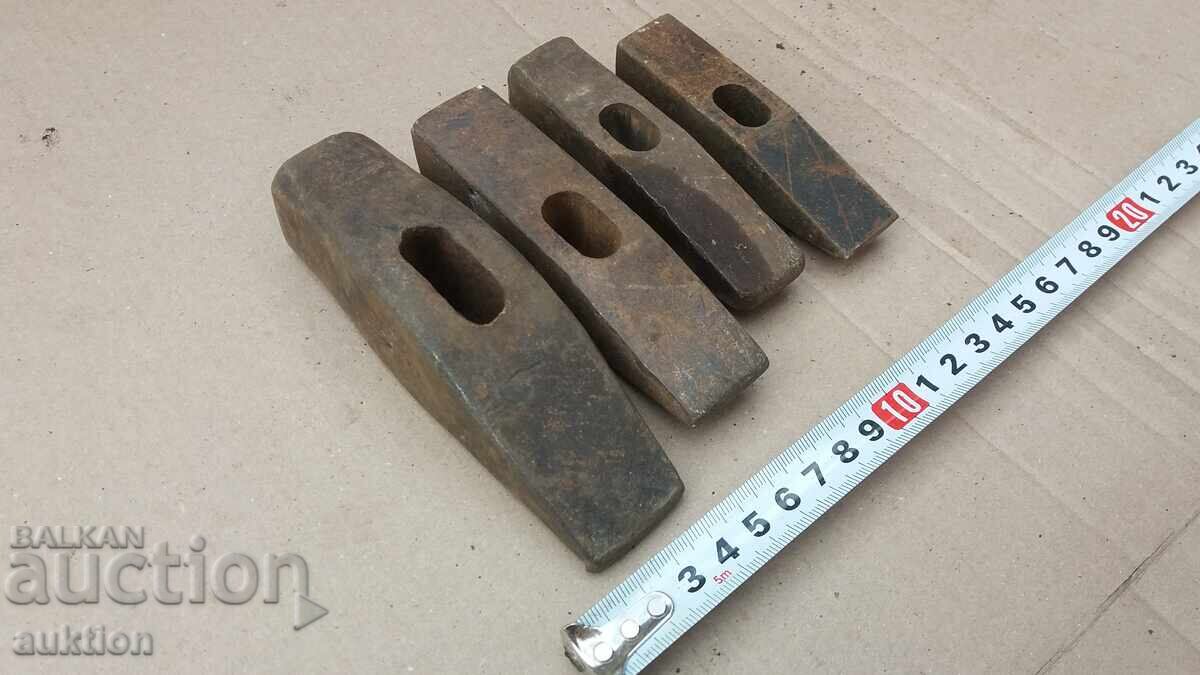 Delivery of SET OF 4 DIFFERENT HAMMERS, HAMMER HEADS