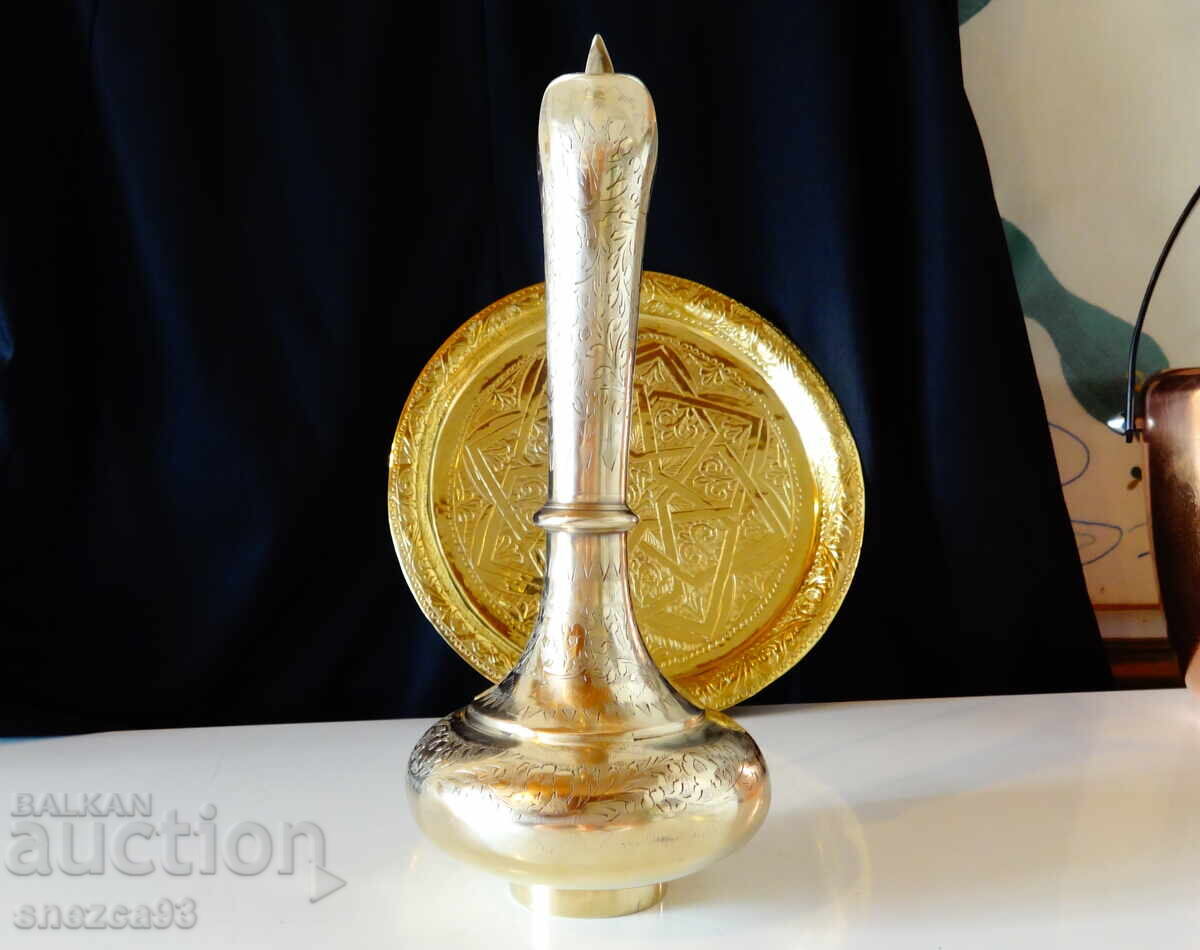 Antique English bronze jug for rakia, wine - 6 Antique English bronze jug for rakia, wine - 6