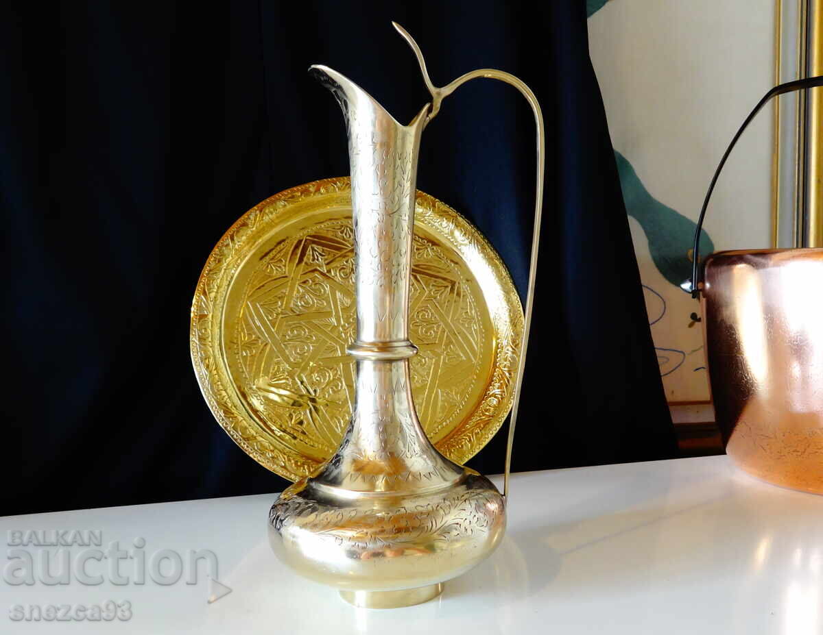 Antique English bronze jug for rakia, wine - 7 Antique English bronze jug for rakia, wine - 7