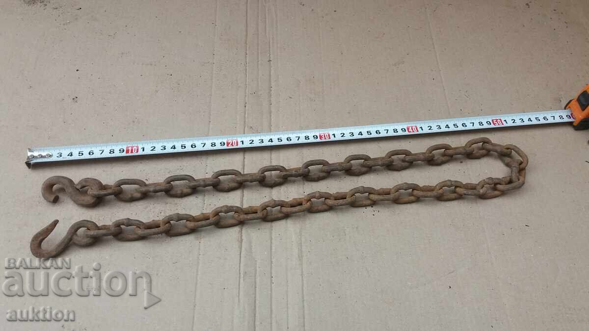 HEAVY METAL CHAIN WITH HOOKS - 6 HEAVY METAL CHAIN WITH HOOKS - 6