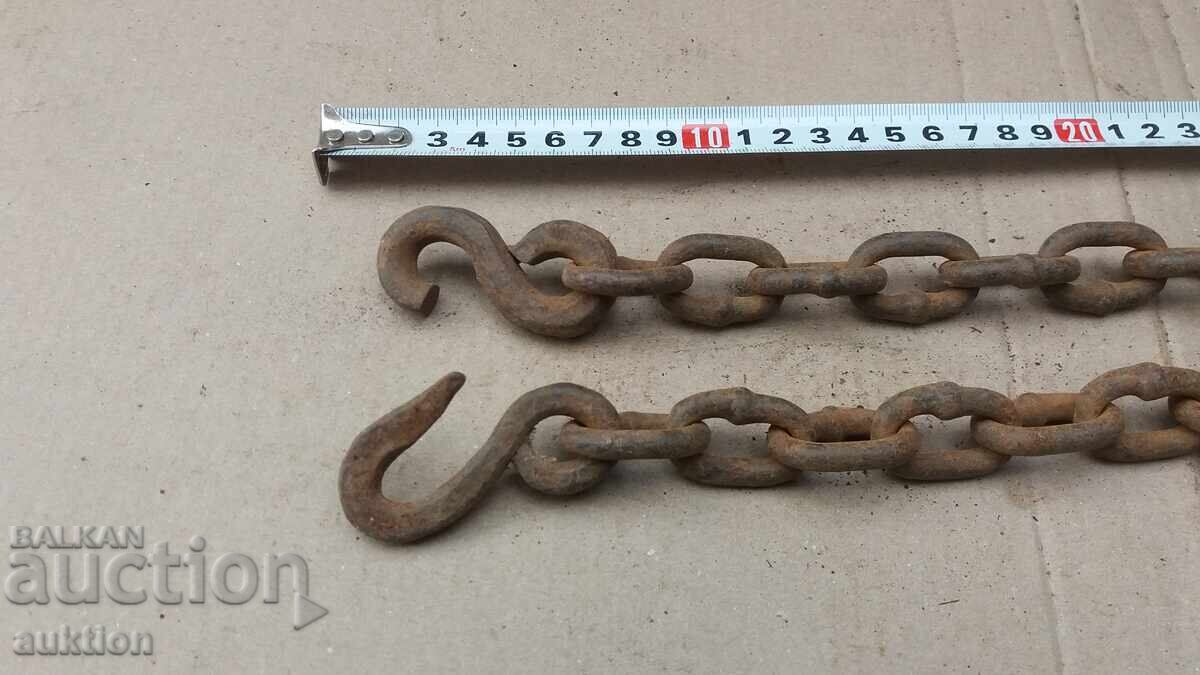 HEAVY METAL CHAIN WITH HOOKS - 7 HEAVY METAL CHAIN WITH HOOKS - 7