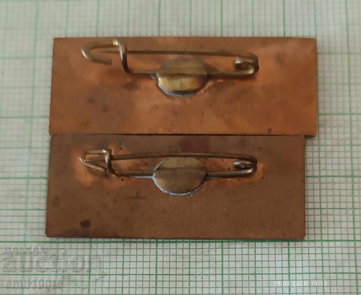 Значки 2 броя Среща на солидарността Скопие 1966 и 1967 г. - 5 Значки 2 броя Среща на солидарността Скопие 1966 и 1967 г. - 5