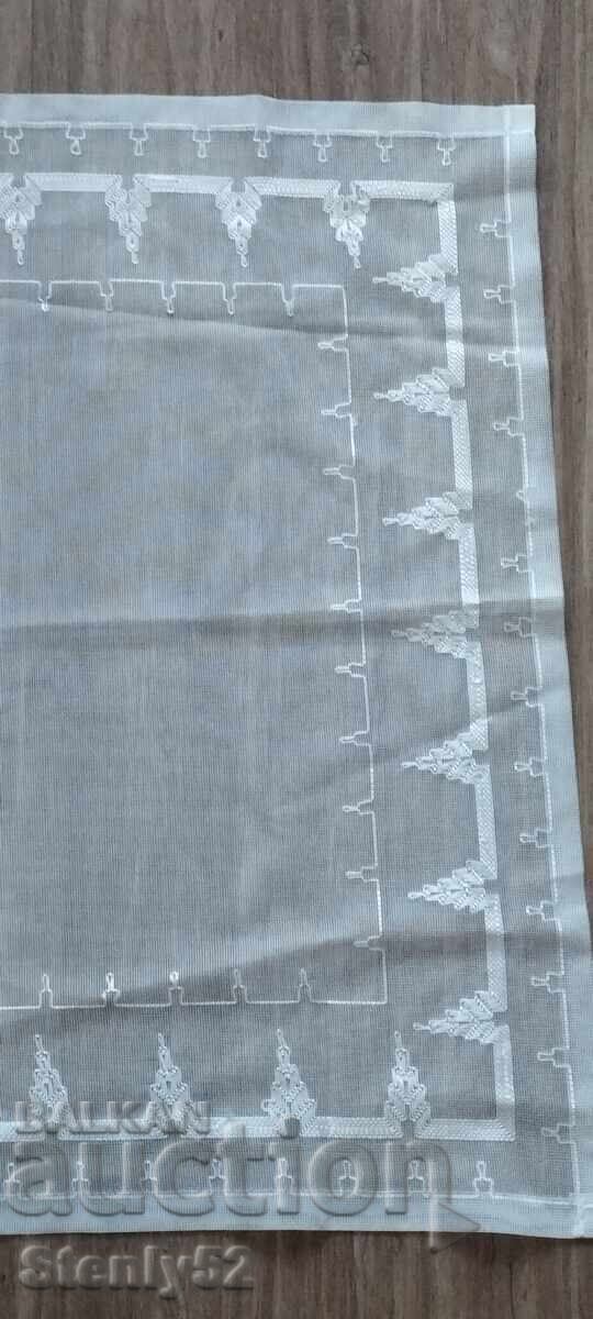 Cover, square on tulle 64/62 cm. hand embroidery with price 15.00 BGN | € 7.67 Cover, square on tulle 64/62 cm. hand embroidery with price 15.00 BGN | € 7.67
