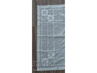 Fețe de masă, pătrat pe tul 61/59 cm. broderie manuală
