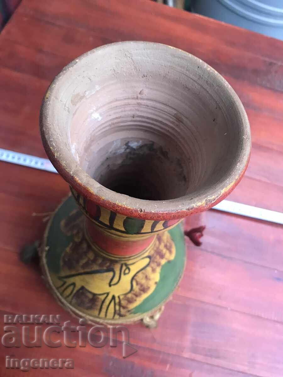 Ceramic Tarambuka, Natural Leather, Hand-Painted - 6 Ceramic Tarambuka, Natural Leather, Hand-Painted - 6