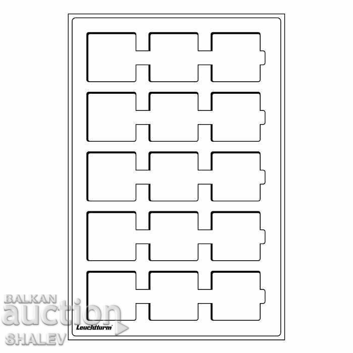Tablouri pentru monede (2 buc./pachet) format L, albastre (1299) - 6 Tablouri pentru monede (2 buc./pachet) format L, albastre (1299) - 6