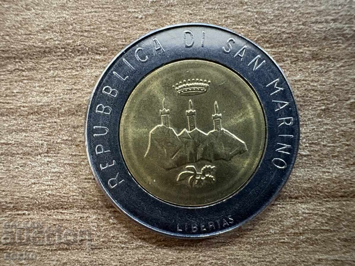 San Marino - 500 de lire (1986) - Evoluția tehnologiei cu preț 2.55 BGN | € 1.30 San Marino - 500 de lire (1986) - Evoluția tehnologiei cu preț 2.55 BGN | € 1.30