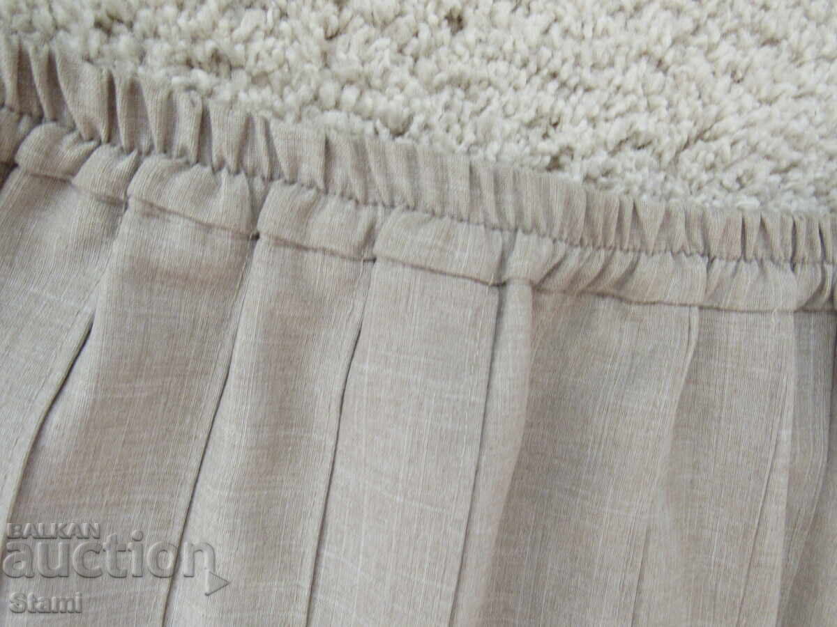 Livrarea Fustă plisată, culoarea cappuccino, mărimea L