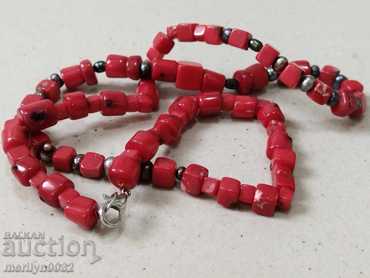 Стар градски гердан от корали колие, бижу, накит - 5 Стар градски гердан от корали колие, бижу, накит - 5