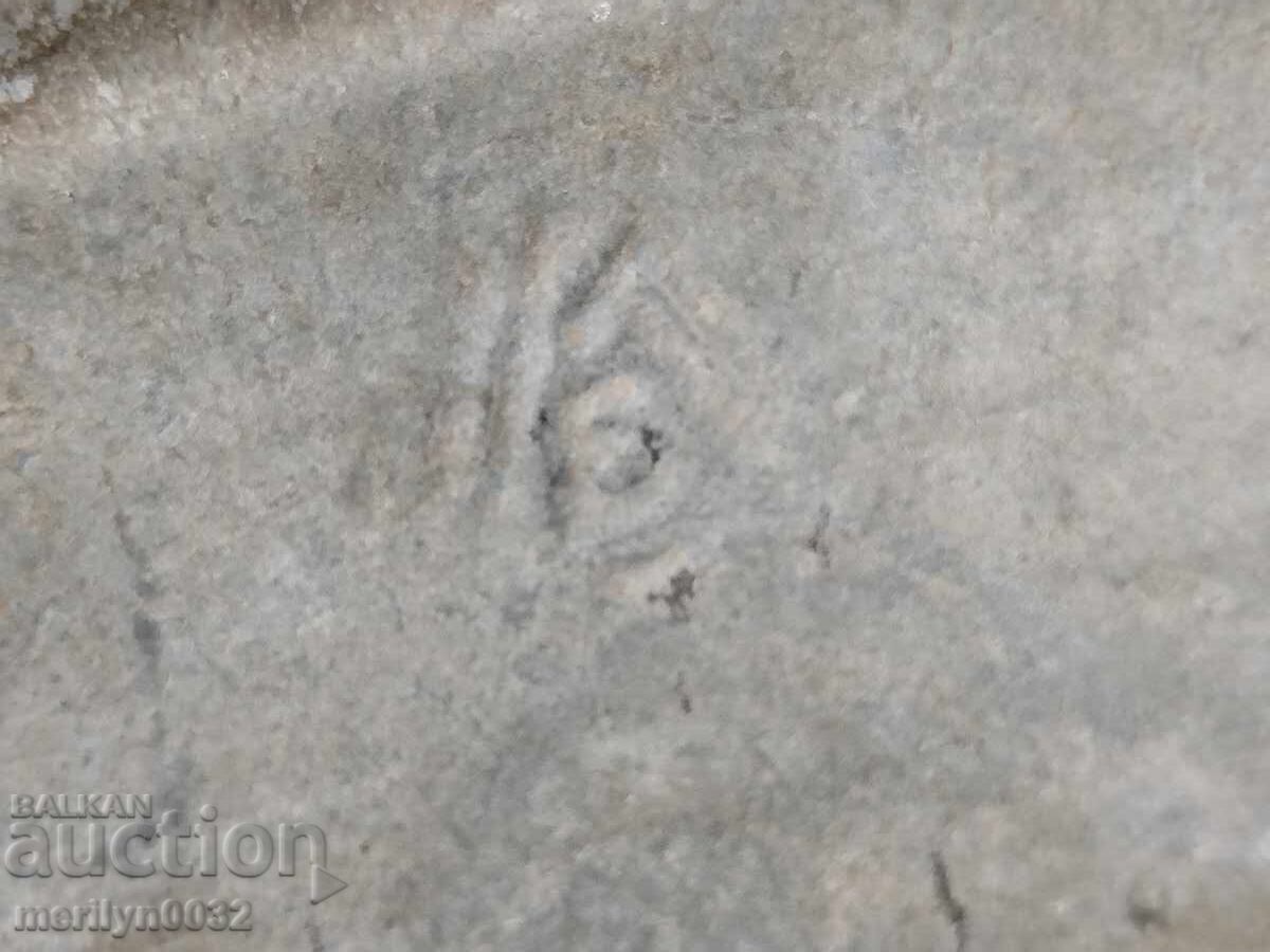 Cazan galvanizat vechi din anii '40-'50, vas de uz casnic - 7 Cazan galvanizat vechi din anii '40-'50, vas de uz casnic - 7