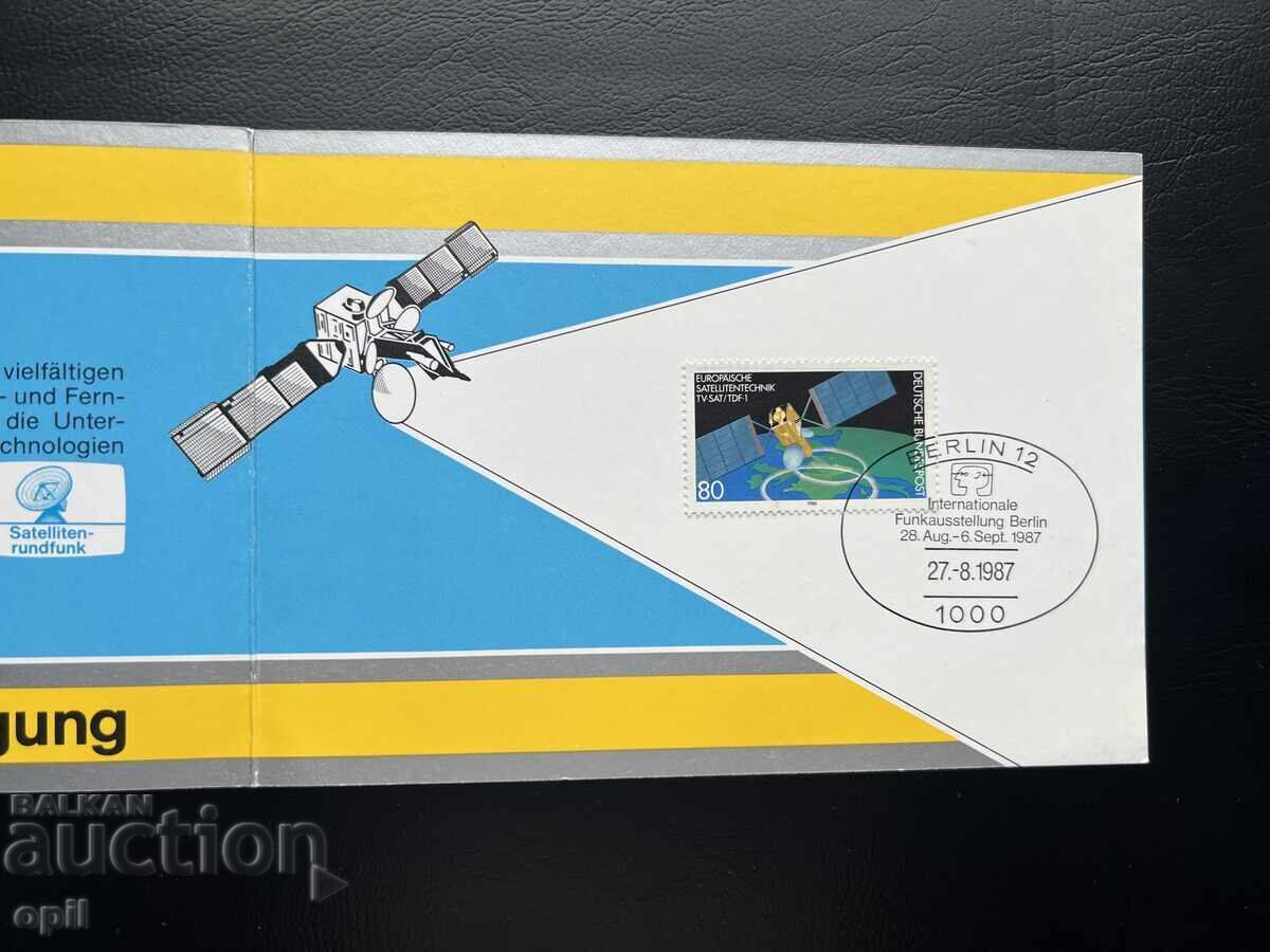 Licitație Germania '87 Timbră Tematică Prezentată în Carnet