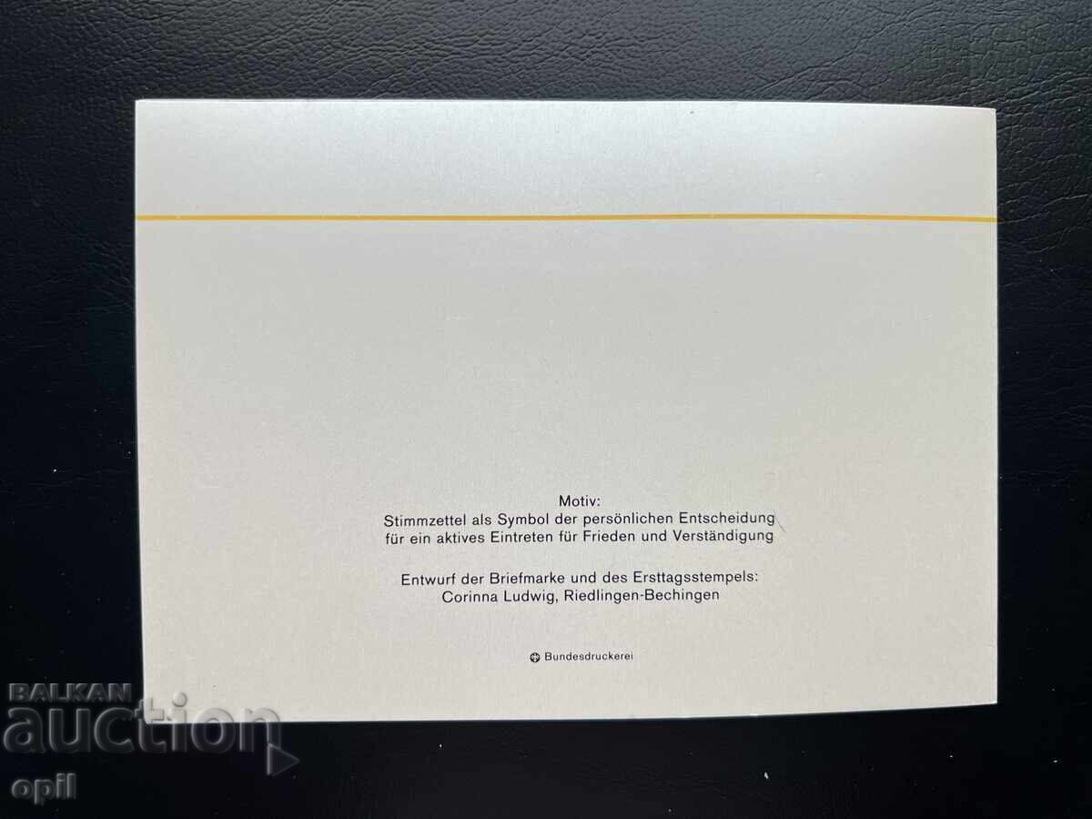 Delivery of Germany '84 Thematic Stamp Set in Booklet