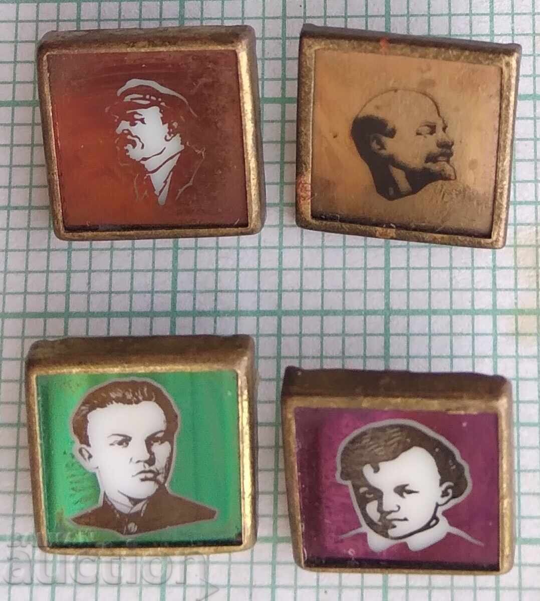 18681 Insignă - Lenin - LOT 4 buc 18681 Insignă - Lenin - LOT 4 buc