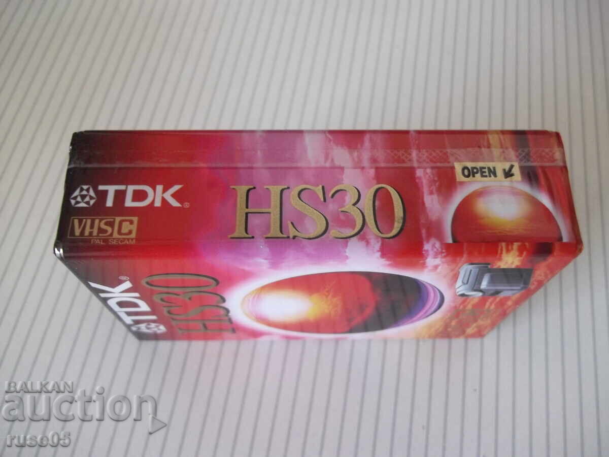 Аукцион Видеокасета "TDK - HS30 - EC-30HSEN" нова Аукцион Видеокасета "TDK - HS30 - EC-30HSEN" нова