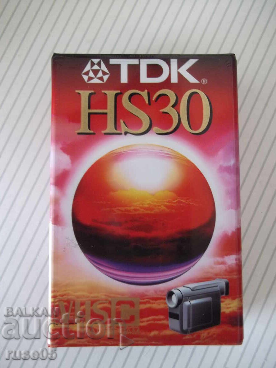 Видеокасета "TDK - HS30 - EC-30HSEN" нова Видеокасета "TDK - HS30 - EC-30HSEN" нова