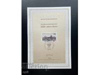 Germania '89 Foaie de Prima Zi cu Timbre